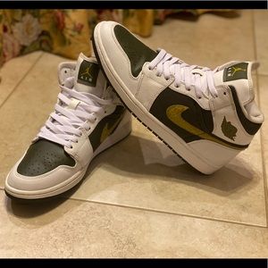 Nike Air Jordan 1 Mid Size 11 Phat Cargo Khaki